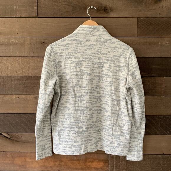 ZYIA Active Women's Cream Combo Zipper Jacket Gray Full Zip Sweatshirt - Picture 7 of 9